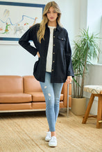 Load image into Gallery viewer, Linen cotton blend shacket shop women’s fond du lac boutique