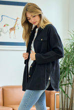 Load image into Gallery viewer, Shacket pockets button down shop women’s fond du lac boutique