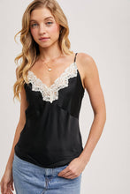 Load image into Gallery viewer, Camisole black lace trim shop fond du lac women’s boutique