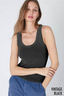 Crew neck scoop neck ribbed reversible tank layering shop fond du lac women’s boutique