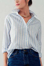 Load image into Gallery viewer, MADISON LINEN STRIPE SHIRT
