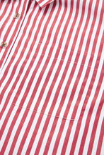 Load image into Gallery viewer, Red Stripe Loose Shirt