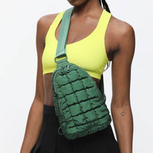 Load image into Gallery viewer, Rejuvenate - Quilted Nylon Sling Backpack