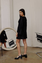 Load image into Gallery viewer, The Shayla Dress | Chic Plisse Mini Dress with Bell Sleeves