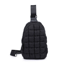 Load image into Gallery viewer, Rejuvenate - Quilted Nylon Sling Backpack
