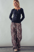 Load image into Gallery viewer, Ribbed Henley Long Sleeve Top
