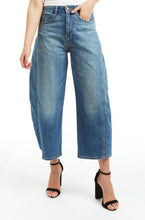 Load image into Gallery viewer, Cropped high rise barrel leg jeans shop fond du lac women’s boutique