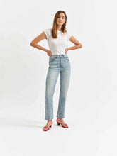 Load image into Gallery viewer, Slim straight high rise jeans shop fond du lac women’s boutique