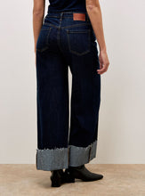 Load image into Gallery viewer, Four pockets wide fit straight leg turn-up hem shop fond du lac women’s boutique