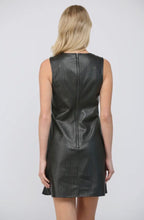 Load image into Gallery viewer, Basketweave Faux Leather Sleeveless Dress