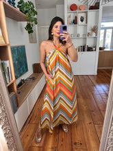 Load image into Gallery viewer, Halter dress lined pockets shop fond du lac women’s boutique