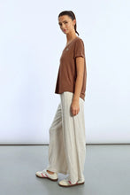 Load image into Gallery viewer, Flowy short sleeve rhinestone heart T-shirt shop women’s boutique fond du lac