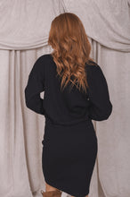 Load image into Gallery viewer, Round neckline ribbed cuff oversized long sleeve shop fond du lac women’s boutique