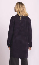 Load image into Gallery viewer, Cardigan navy long knit shop fond du lac women’s boutique