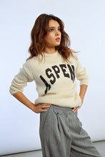 Load image into Gallery viewer, Aspen off white long sleeve round neck sweater shop fond du lac women’s boutique