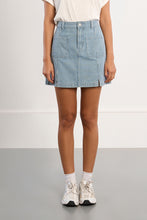 Load image into Gallery viewer, Striped Denim Mini Skirt
