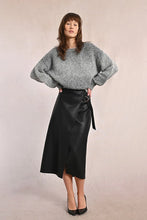 Load image into Gallery viewer, Faux leather high waist long skirt shop fond du lac women’s boutique