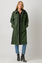 Load image into Gallery viewer, Knee length hoodie coat shop fond du lac women’s boutique