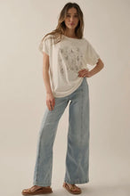 Load image into Gallery viewer, Short sleeve floral graphic tee ivory shop fond du lac women’s boutique