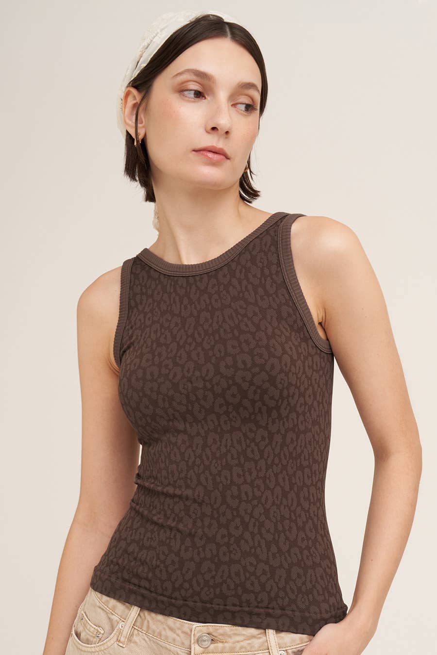 Reversible Tonal Leopard Tank | NIKIBIKI – Cloudy Skies Design