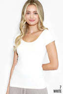 shop fond du lac women’s boutique short sleeve layering top scoop neck