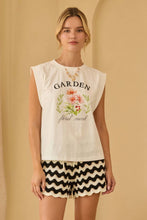 Load image into Gallery viewer, Embroidered Garden Muscle Tee
