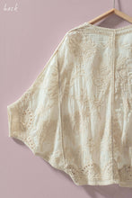 Load image into Gallery viewer, Floral Embroidered Lace Button Front Top