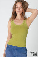 Scoop neck reversible crew neck layering ribbed tank shop fond du lac women’s boutique