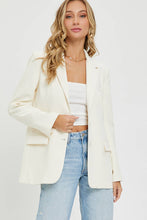 Load image into Gallery viewer, cream blazer wear with everything essential