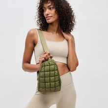 Load image into Gallery viewer, Rejuvenate - Quilted Nylon Sling Backpack