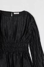 Load image into Gallery viewer, The Shayla Dress | Chic Plisse Mini Dress with Bell Sleeves