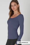 Scoop Neck Long Sleeve Top
