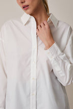 Load image into Gallery viewer, White long sleeve button down blouse shop fond du lac women’s boutique