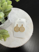 gold Zoey midsize earring lightweight
round