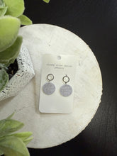 Load image into Gallery viewer, silver wallpaper with silver post earring