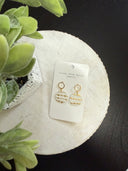 wallpaper earrings gold and white