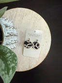 wallpaper earring by cloudy skies design easy to wear and so fun black and white squiggles
