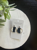 wallpaper earring black and white lightweight and fun to wear boutique earring