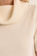 Short Sleeve Cowl Neck Sweater