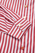 Load image into Gallery viewer, Red Stripe Loose Shirt

