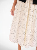 Polka Dot Pleated Skirt