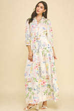 Load image into Gallery viewer, Italian Print Button Down Maxi Dress

