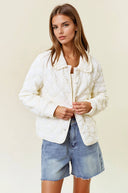 Quilted Button-Down Jacket