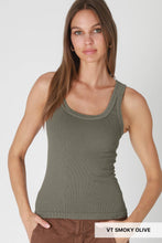 Load image into Gallery viewer, Vintage Reversible Ribbed Tank
