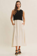 Load image into Gallery viewer, Chunky Sweater Twofer Midi Dress
