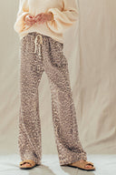 Leopard Print Wide Leg Pants