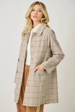 Load image into Gallery viewer, Plaid Midi Coat
