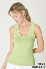 Load image into Gallery viewer, Vintage Reversible Ribbed Tank
