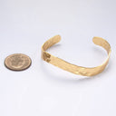 Gold Hammered Cuff Bracelet