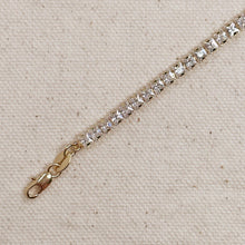 Load image into Gallery viewer, 18k Gold Filled 3mm CZ Tennis Necklace
